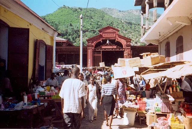 A market in Cap Haitien