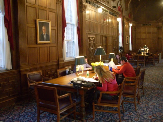 Students in Stell Hall at Dartmouth's Tuck School of Business, 2007
