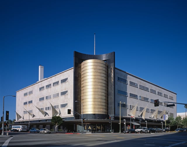 LACMA West, the former May Company building on the corner of Wilshire Boulevard and Fairfax Avenue, future home of The Academy Museum of Motion Pictures