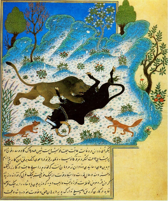 Kalilah va Dimna, an influential work in Persian literature