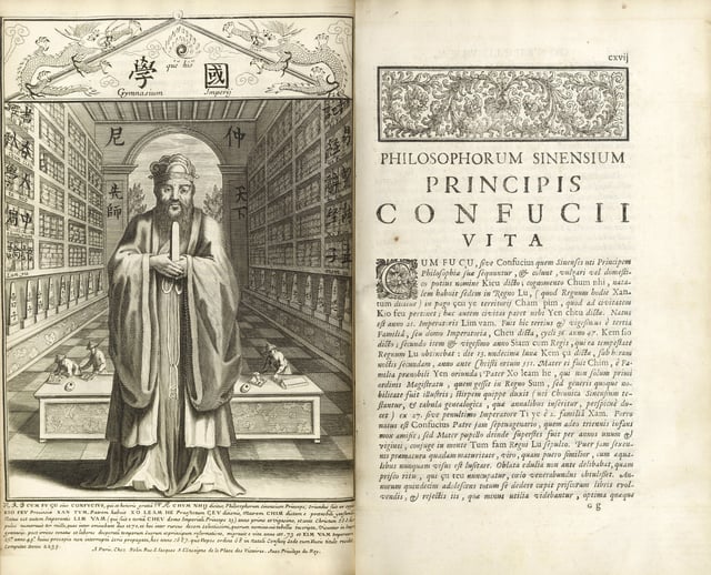 "Life and works of Confucius, by Prospero Intorcetta, 1687