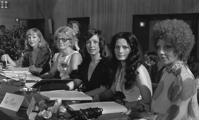 The panel of judges for the 1973 Miss Amsterdam pageant