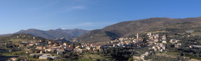 View on Pompeiana, a proposed new site for Milan–San Remo