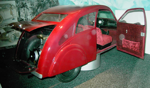 Model of Porsche Type 12 (Zündapp), Museum of Industrial Culture, Nuremberg