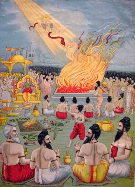 The snake sacrifice of Janamejaya