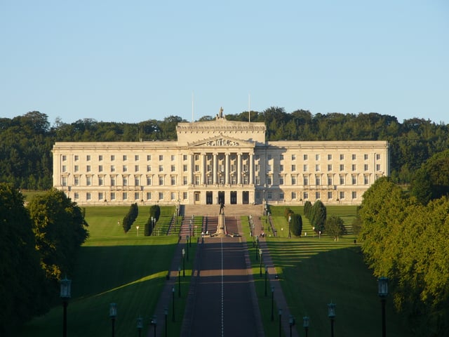 Parliament Buildings at Stormont, Belfast, seat of the assembly