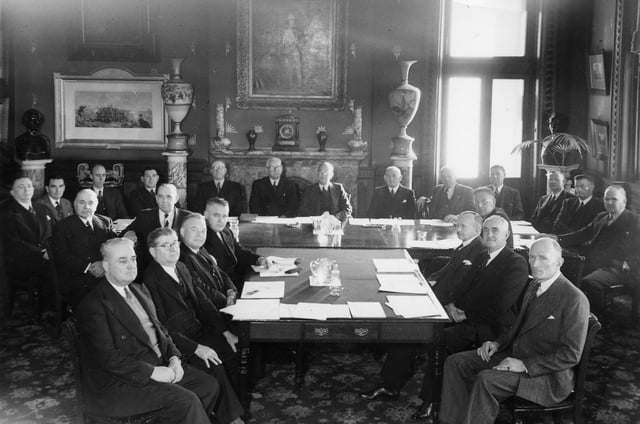 University council's first meeting in 1949