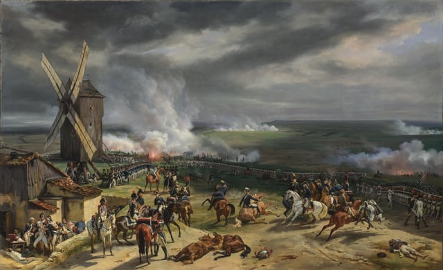 French victory over the Prussians at the Battle of Valmy in 1792