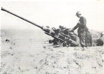 Belgian anti-aircraft gun, circa 1940
