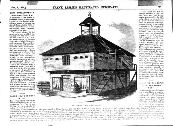 Blockhouse at Fort Myers in Florida
