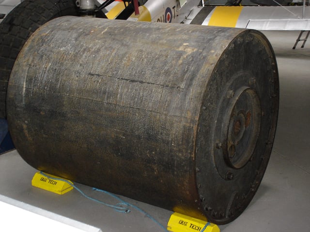 A real bouncing bomb - one of many exhibits