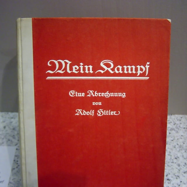 Mein Kampf in its first edition cover