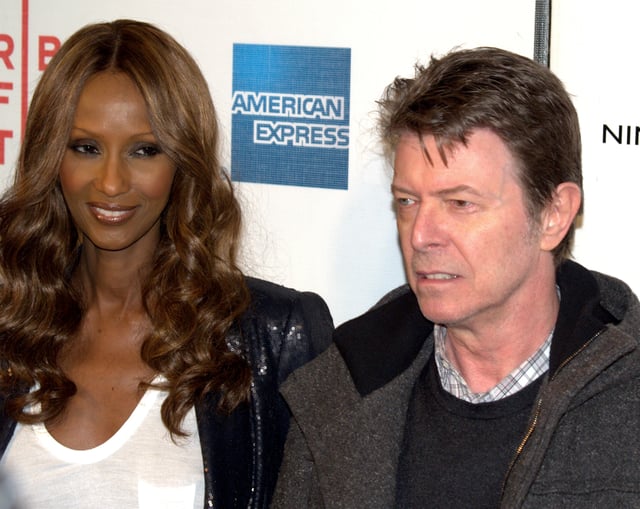 Bowie and wife Iman, 2009