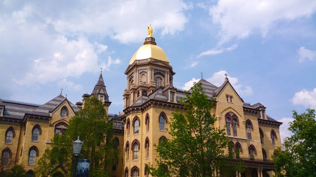 The University of Notre Dame holds an endowment of $11.8 billion, the largest in Indiana.