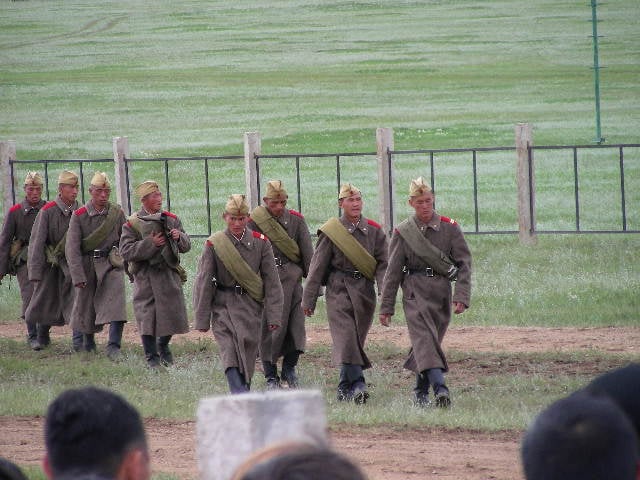 Mongolian People's Army renactors in 2006.