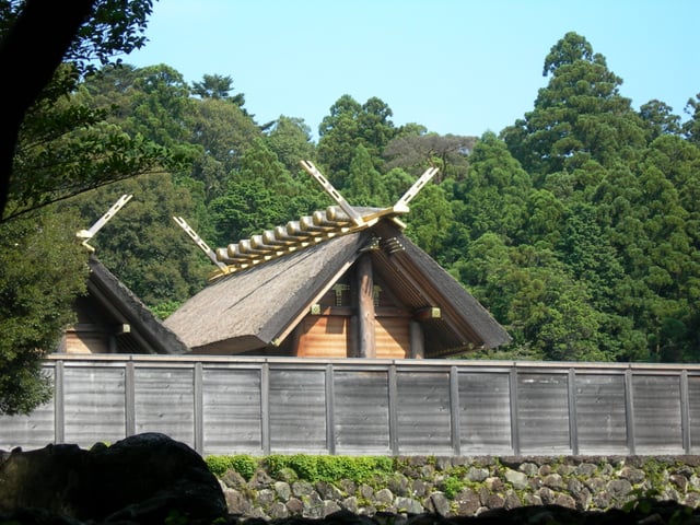Ise Grand Shrine—Honden at Naiku. After 1871, it is the apex of the 80000 Shinto Shrines