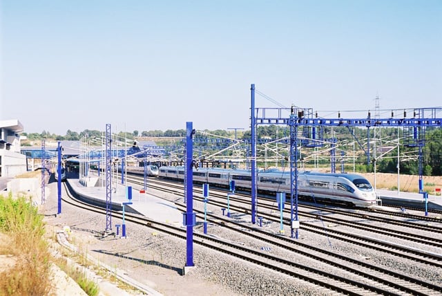 High-speed train (AVE) at Camp de Tarragona