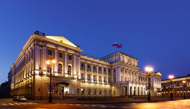 The city assembly meets in the Mariinsky Palace