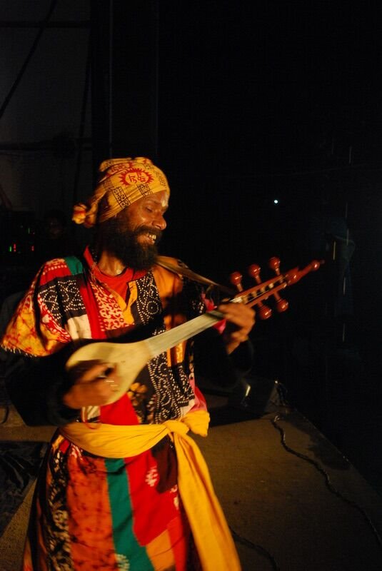 A Baul musician. The Baul ballads of Bengal are classified by UNESCO as humanity's intangible cultural heritage