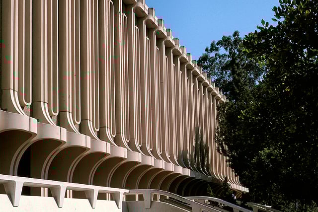 One of five central libraries maintained by UC Irvine, Langson Library is the main repository for most of UC Irvine's research materials and hosts many study areas.