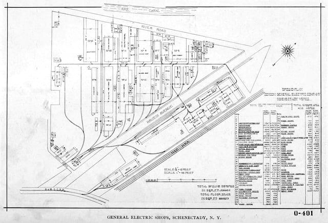 Plan of Schenectady plant, 1896