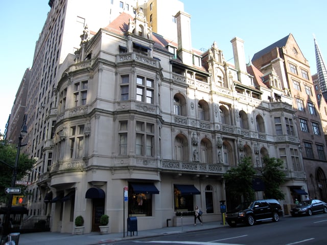 The Polo Ralph Lauren flagship store occupying the Gertrude Rhinelander Waldo House on Madison Avenue in New York City