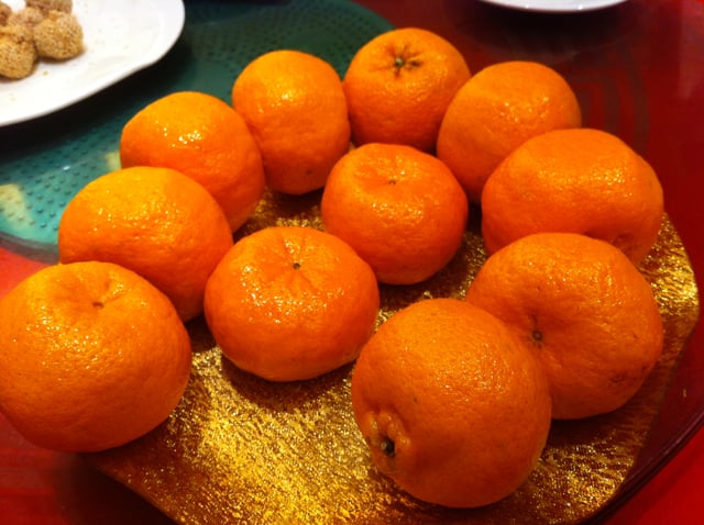 Mandarins, here served in a Hong Kong restaurant, are among the oldest cultivated citrus fruits.