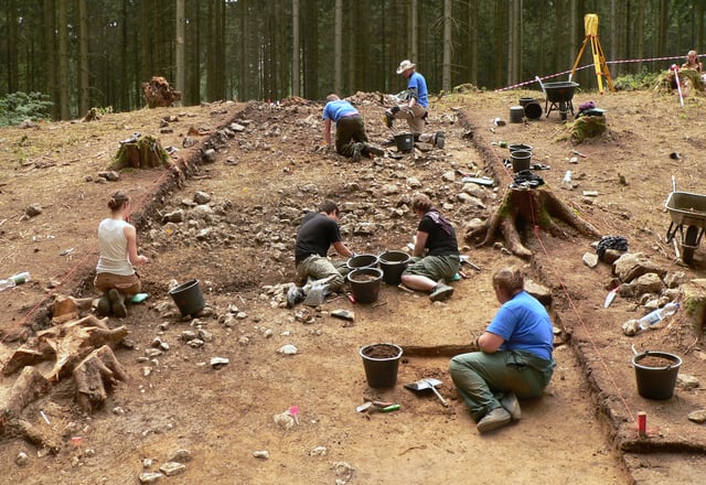 Excavation at the site of the Battle at the Harzhorn (Germany)