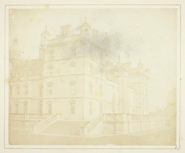 Heriot's Hospital, Edinburgh by Henry Fox Talbot, 1844.