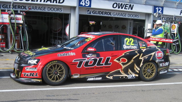 The Holden VE Commodore of James Courtney (Holden Racing Team) at the 2012 Clipsal 500 Adelaide