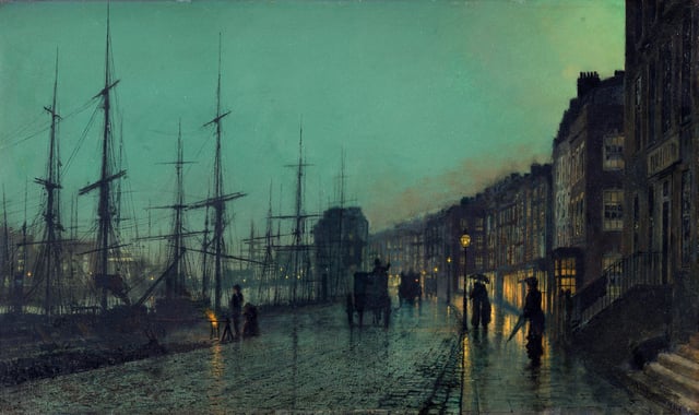 Shipping on the Clyde, Atkinson Grimshaw, 1881