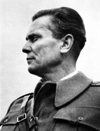 Josip Broz Tito in Bihać, 1942.