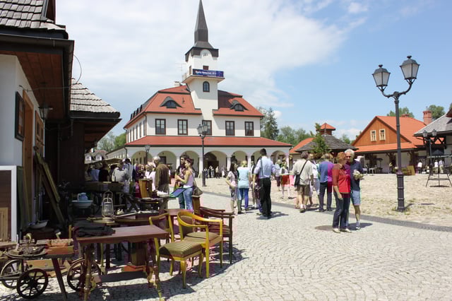 Reconstruction of the Galician town at the Sądecki Ethnographic Park