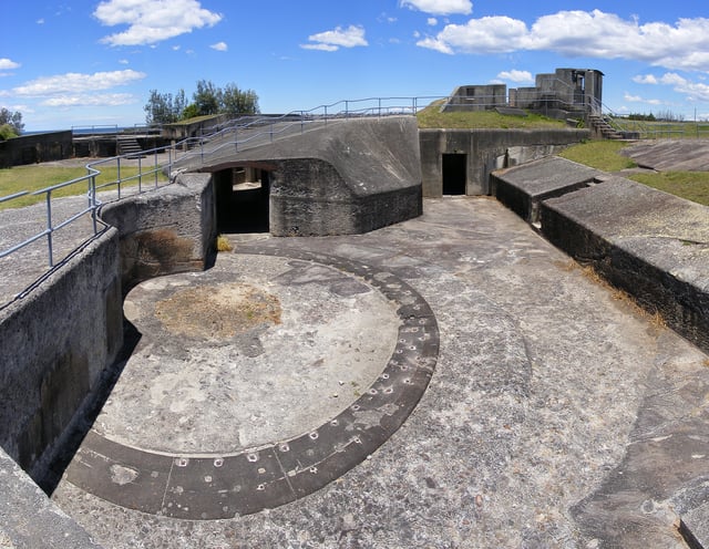 A gun emplacement at Middle Head Fort