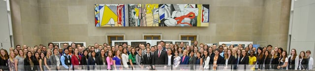 Mike Pompeo with 2018 summer interns