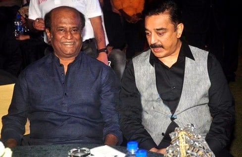 Rajinikanth with Kamal Haasan