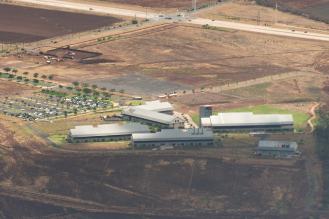 Aerial view of the East Kapolei campus in 2013