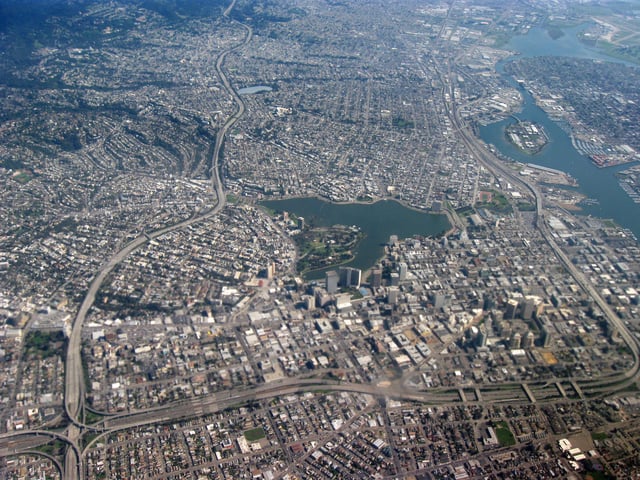 Aerial view of Downtown