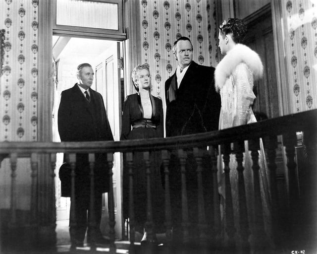 Ray Collins, Dorothy Comingore, Orson Welles and Ruth Warrick in Citizen Kane