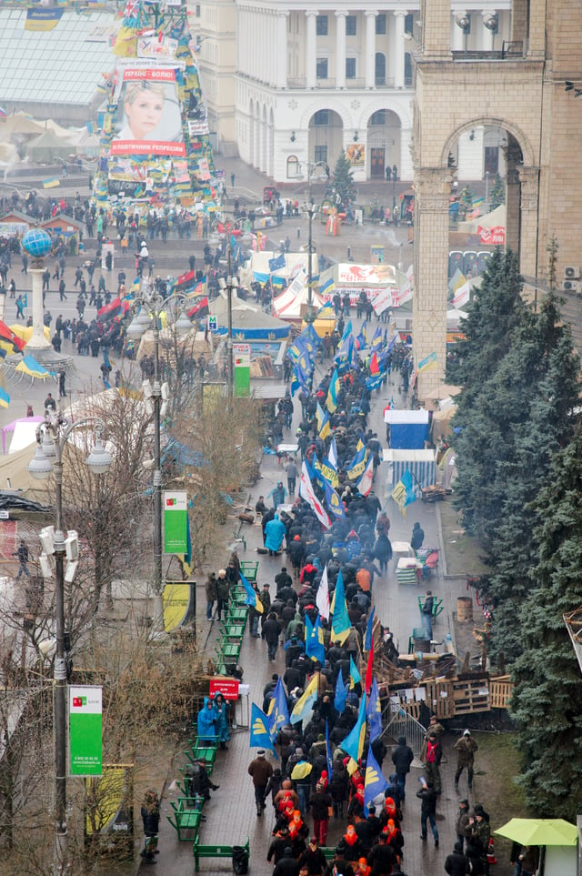 Euromaidan demonstration in Kiev, January 2014