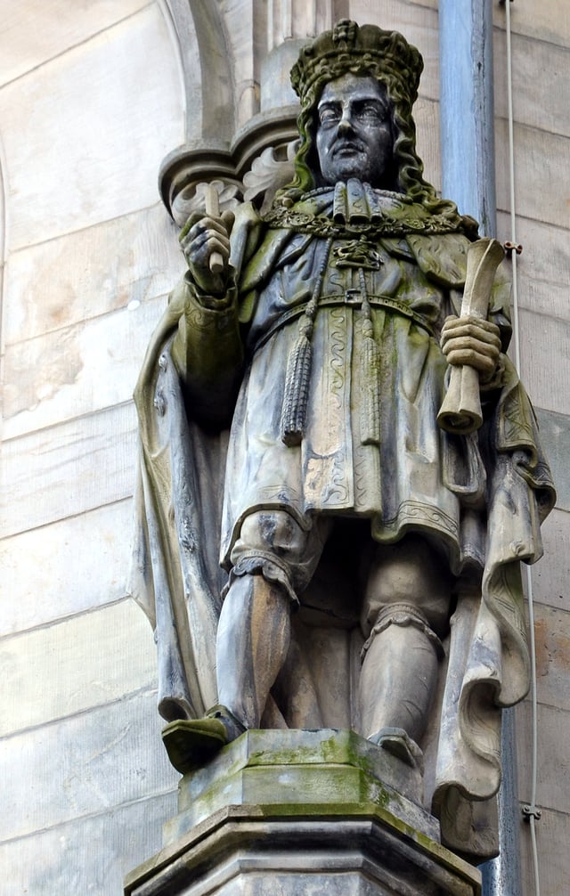 Statue of George I by Carl Rangenier in Hanover