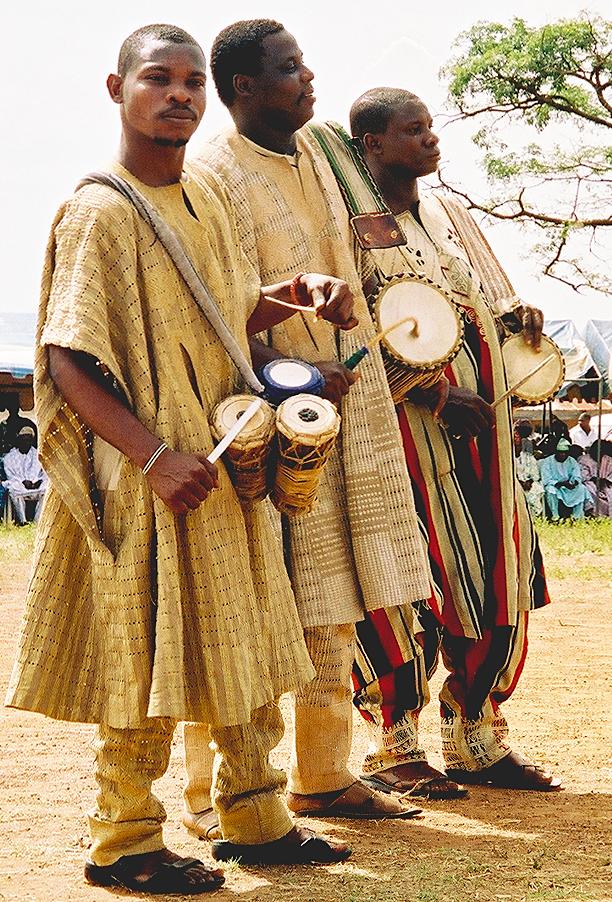 Yoruba men in folk costume