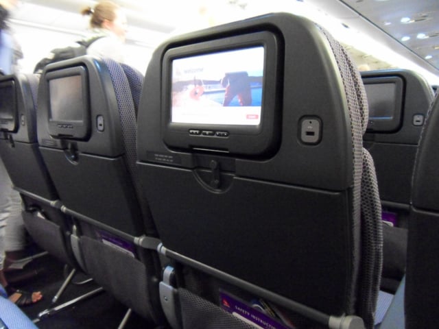 iQ entertainment system on the A330.