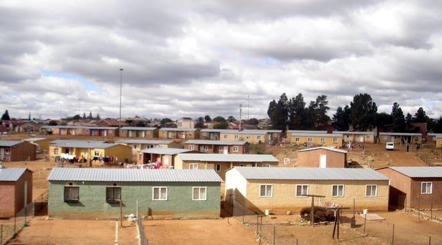 Houses in Soweto constructed under the RDP program