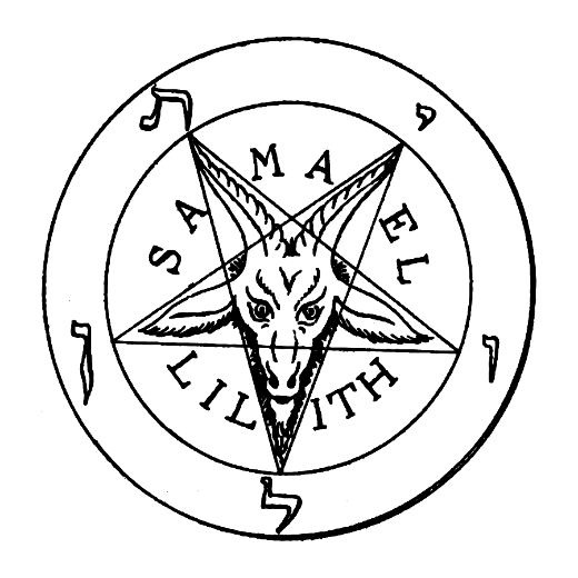 Stanislas de Guaita drew the original goat pentagram, which first appeared in the book La Clef de la Magie Noire in 1897. This symbol would later become synonymous with Baphomet, and is commonly referred to as the Sabbatic Goat.