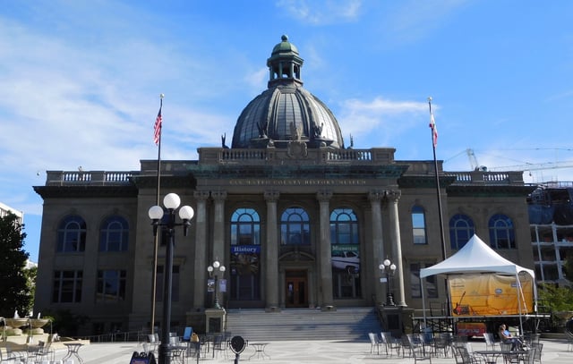 San Mateo County History Museum, formerly the San Mateo County Courthouse, originally built in 1910