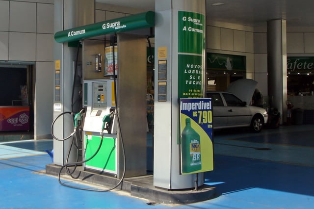 Ethanol pump station in São Paulo, Brazil