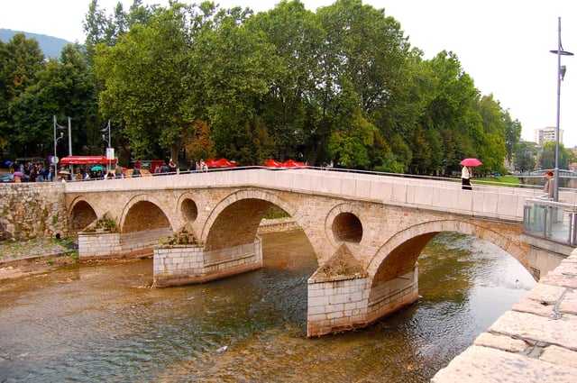 The Latin Bridge was the site of the assassination of Franz Ferdinand.