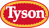 The Tyson logo, used as a corporate logo from 1978 to 2017. It has been seen with minor changes since 1972. It continues to be used as a logo on Tyson brand products.