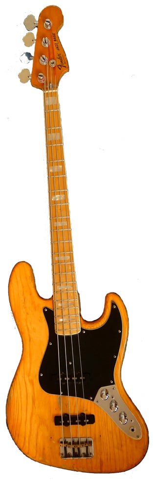 1970s Fender Jazz Bass with maple fretboard